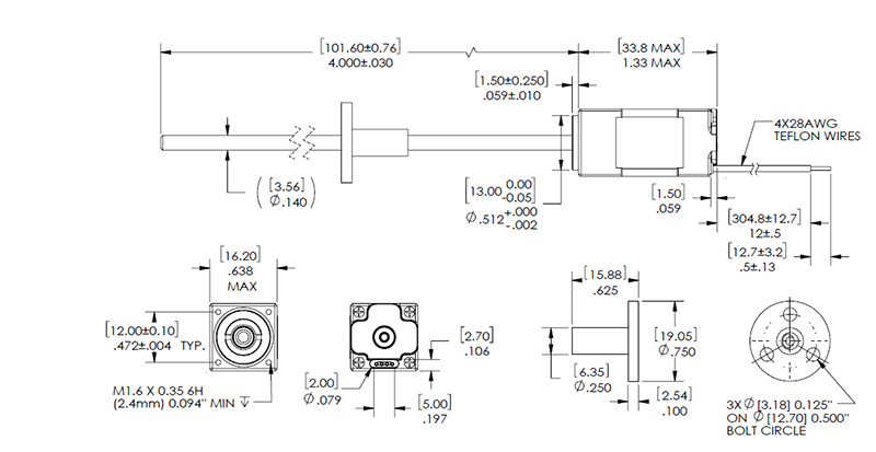 Size 6, External Linear Actuator