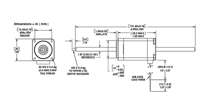 Size 8 Double Stack Non-Captive Dwg
