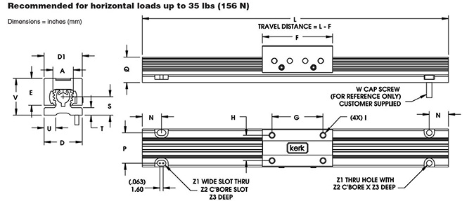 RGS06 Guide Only Dimensional Drawing