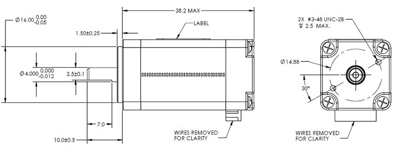 Size 8 DS Rotary Stepper Motor