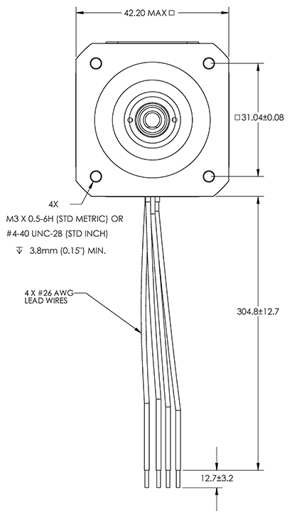Size 17 Rotary Stepper Dwg 2