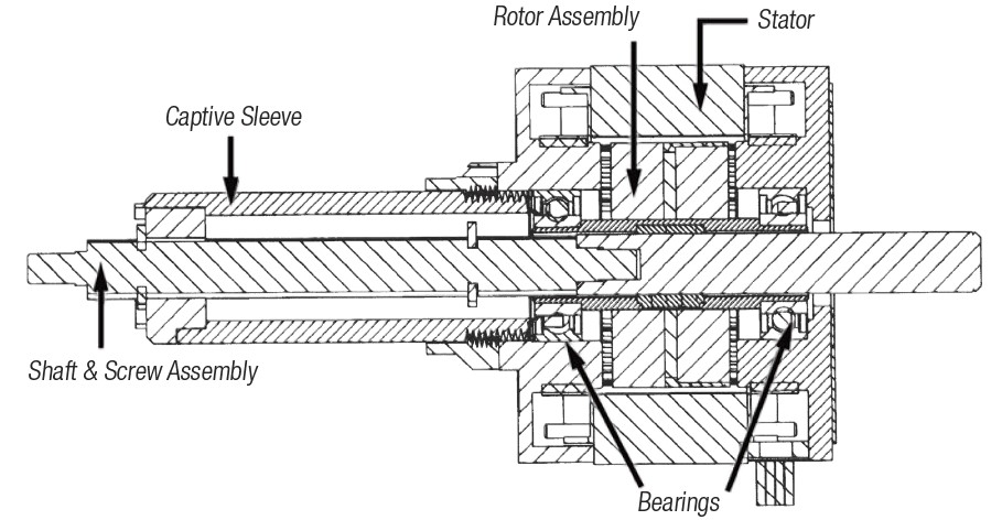 Captive actuator drawing