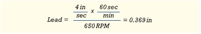 Lead Screws - Equation 6 | HKP