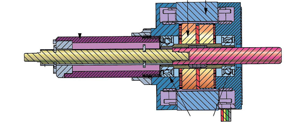 Cutaway of Stepper Linear Actuator