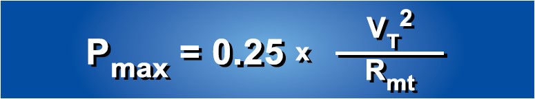 Motor Maximum Output Power (Theoretical)